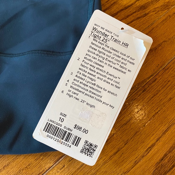 Wunder Train HR Tight 25” Submarine Dark Teal 10 - Picture 13 of 13